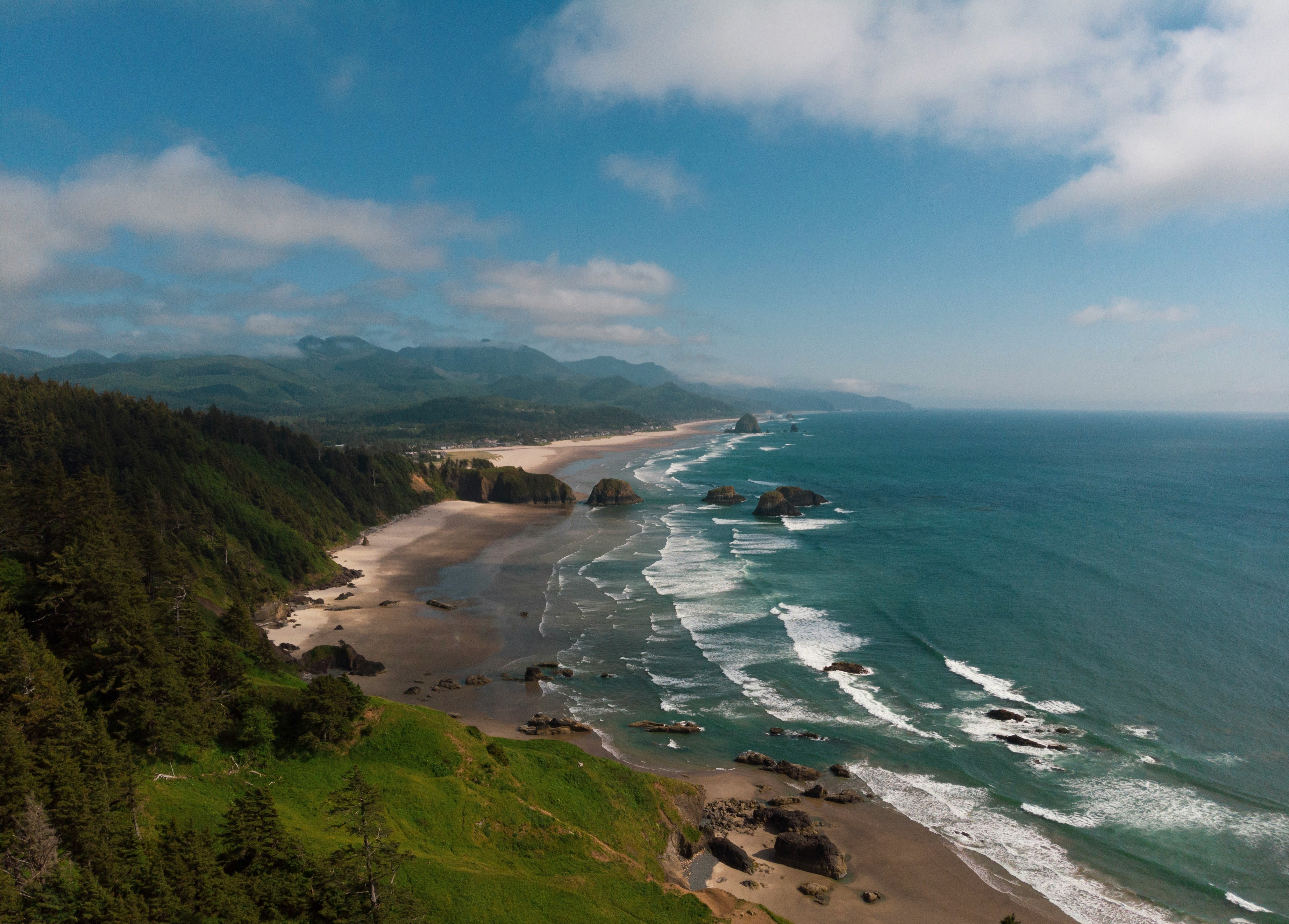 Stunning aerial view of the Oregon Coast